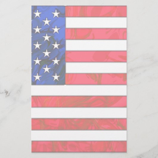 USA-FLAGGE Briefpapier (Vorderseite)