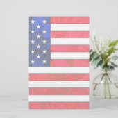 USA-FLAGGE Briefpapier (Stehend Vorderseite)