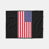 USA-Flagge Brust-Patch Sternenbanner Amerikanisch Fleecedecke (Vorderseite (Horizontal))
