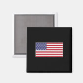 USA-Flagge Brust-Patch Sternenbanner Amerikanisch Magnet (Vorderseite/Rückseite)