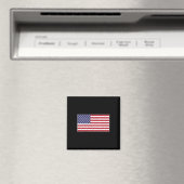 USA-Flagge Brust-Patch Sternenbanner Amerikanisch Magnet (In Situ (Geschirrspüler))