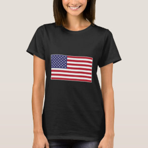 USA-Flagge Brust-Patch Sternenbanner Amerikanisch T-Shirt
