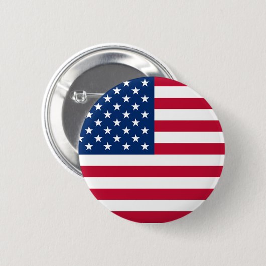 USA-Flagge Button (Vorne & Hinten)