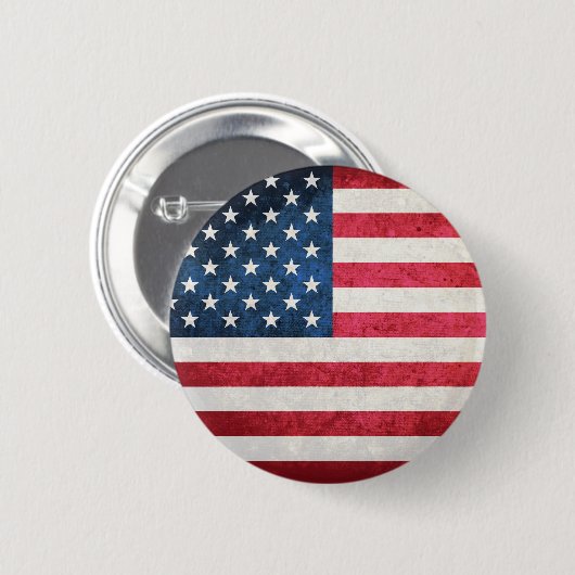 USA-Flagge Button (Vorne & Hinten)
