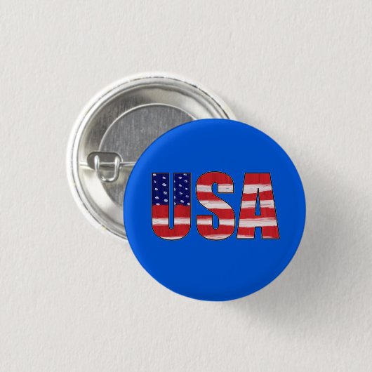 USA-Flagge Button (Vorne & Hinten)