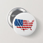 USA-Flagge Button (Vorne & Hinten)