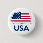 USA-Flagge Button (Vorderseite)