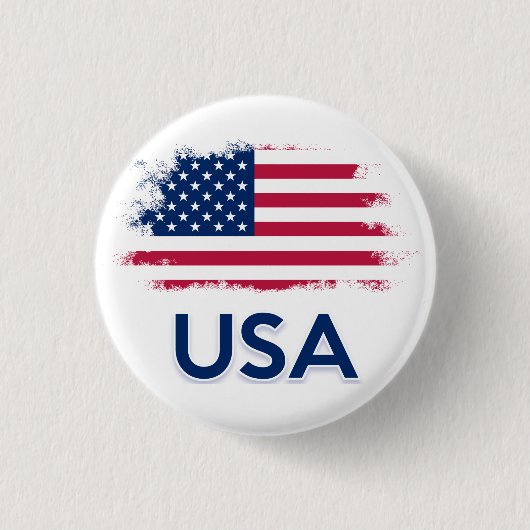USA-Flagge Button (Vorderseite)