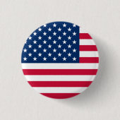 USA-Flagge Button Patriotisch (Vorderseite)