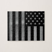 USA-Flagge BW Puzzle (Horizontal)