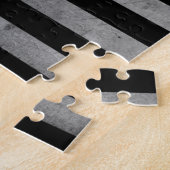 USA-Flagge BW Puzzle (Seite)