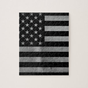 USA-Flagge BW Puzzle