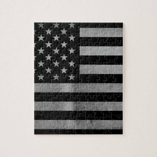 USA-Flagge BW Puzzle (Vertikal)