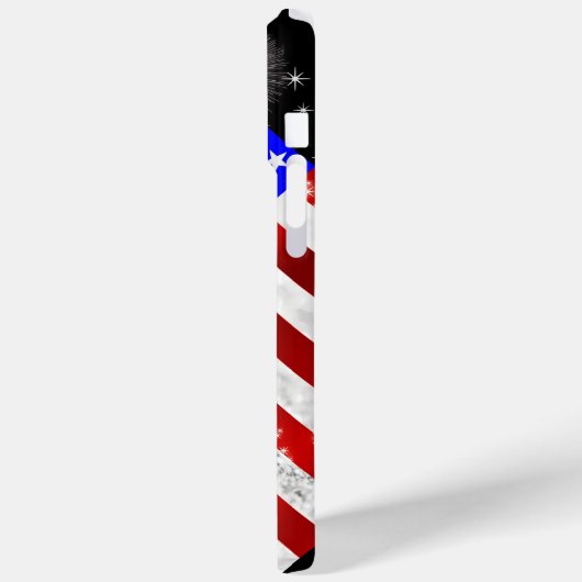 USA-Flagge Case-Mate iPhone Hülle (Rückseite / Links)