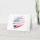 USA-Flagge Dankeskarte (Vorderseite)