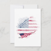 USA-Flagge Dankeskarte (Vorderseite)
