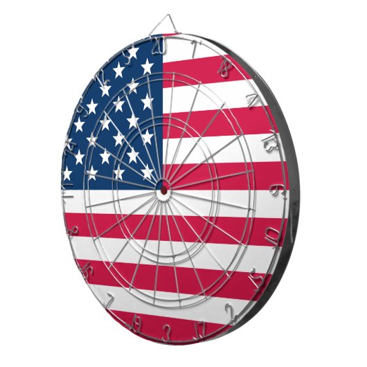 USA-Flagge Dartscheibe (Vorderseite rechts)