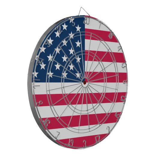 USA-Flagge Dartscheibe (Vorderseite Links)