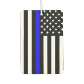 USA-Flagge Das Thin Blue Line-Thema Autolufterfrischer (Vorderseite)