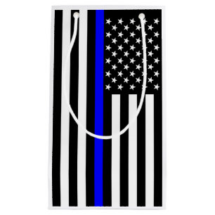 USA-Flagge Das Thin Blue Line-Thema Kleine Geschenktüte