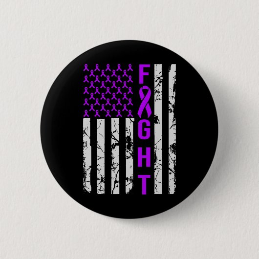 Usa-Flagge Distressed N Heimerheimer's Bewusstsein Button (Vorderseite)