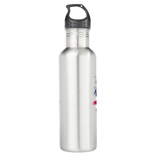USA-Flagge Edelstahlflasche (Rückseite)