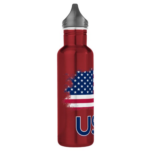 USA-Flagge Edelstahlflasche (Links)