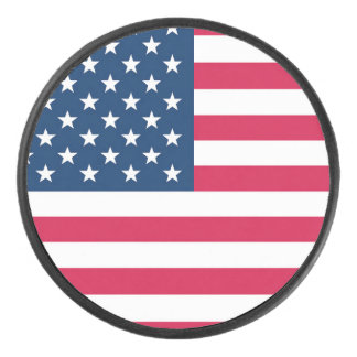 USA-Flagge Eishockey Puck