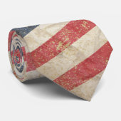 USA-Flagge, erschüttert Krawatte (Gerollt)