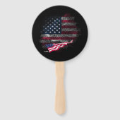 USA-Flagge Fächer (Rückseite)
