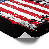 Usa-Flagge Farmer Für 4. Juli Poster (Ecke)