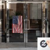 USA-Flagge Fensteraufkleber (Büro Tür)