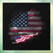 USA-Flagge Fensteraufkleber (Blatt 3)