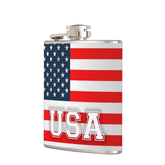 USA-Flagge Flachmann (Links)