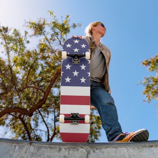 USA-Flagge, Flagge der USA Skateboard (Außenbereich 1)