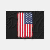 USA-Flagge Fleecedecke (Vorderseite (Horizontal))