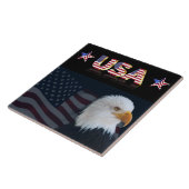 USA-Flagge Fliese (Seite)
