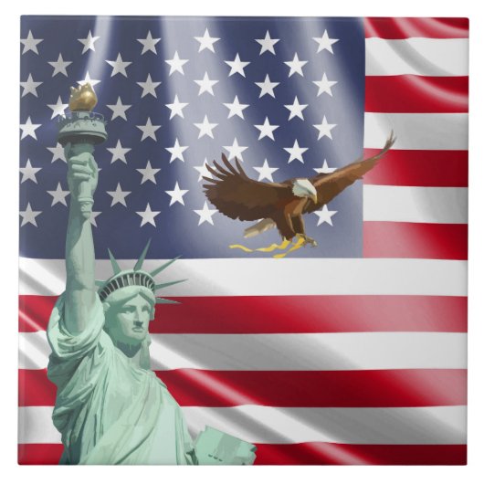 USA-Flagge Fliese (Vorderseite)
