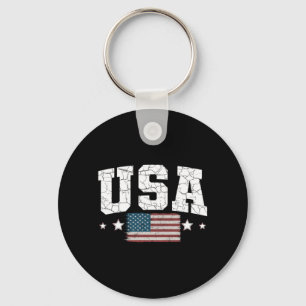USA-Flagge Frauen Männer Kinder Patriotisch Amerik Schlüsselanhänger