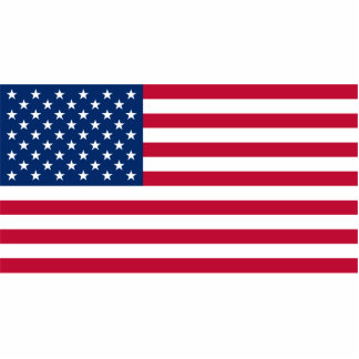USA-Flagge Freistehende Fotoskulptur