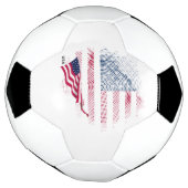 USA-Flagge Fußball (Gedreht)