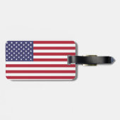 USA-Flagge Gepäckanhänger (Rückseite horizontal)