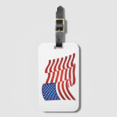 USA-Flagge Gepäckanhänger (Vorderseite Vertikal)