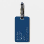 USA-Flagge Gepäckanhänger (Rückseite vertikal)