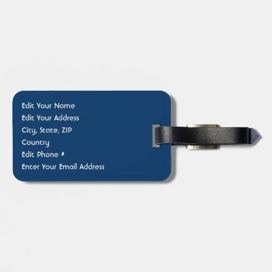 USA-Flagge Gepäckanhänger (Rückseite horizontal)