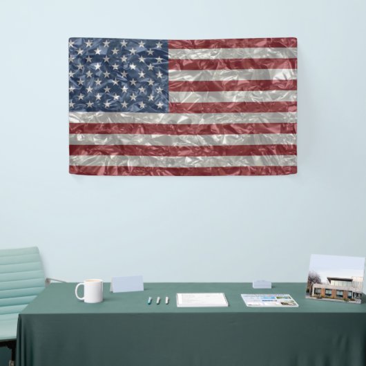USA-Flagge - gepinkelt Banner (Messeveranstaltung)