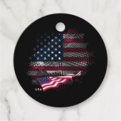 USA-Flagge Geschenkanhänger (Vorderseite)