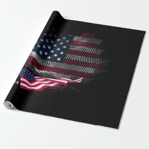 USA-Flagge Geschenkpapier