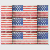 USA-Flagge Geschenkpapier (Flach)