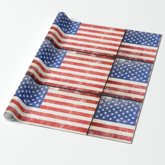 USA-Flagge Geschenkpapier (Ungerollt)